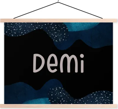 Produktbild von MuchoWow® Textilposter Demi - Pastell - Mädchen 60x45 cm mit holzfarbenen Rahmen - Bild