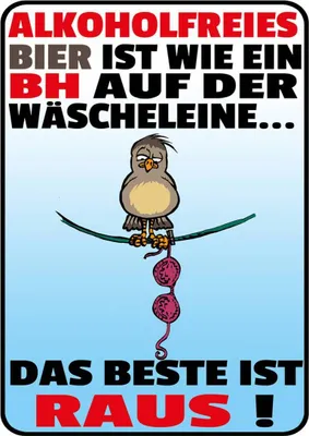 Produktbild von vianmo Holzschild 40x30 cm alkoholfreies Bier wie ein BH