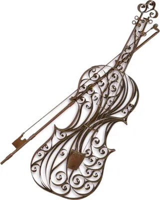Produktbild von Wanddeko Eisen Violine