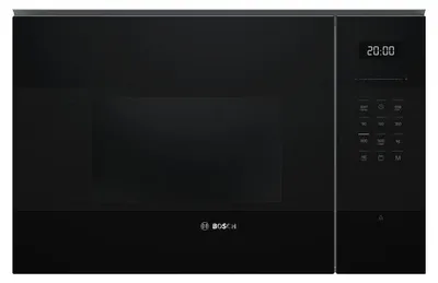 Image de Micro-ondes gril encastrable 25l 900w noir - Bosch - BEL554MB2 - série 6