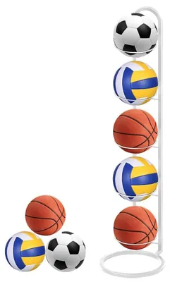 Immagine prodotto di Supporto a 5 livelli per palloni sportivi