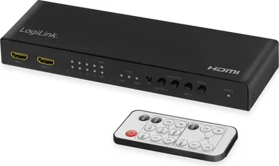 Image de Logilink Switch HDMI-Matrix 4x2-Port, 4K/60Hz,Scaler,HDR,ARC
