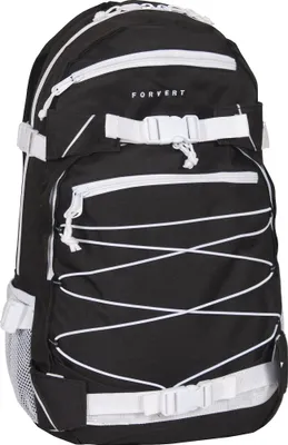 Produktbild von Forvert Ice Louis Rucksack schwarz, Einheitsgröße, 100% Polyester mit Boardcatcher, gepolstertem Rücken & Tragegurten, verstellbarem Brust- & Hüftgurt, 4 Fächern, verstärktem Boden und Seitentaschen – perfekt für Skateboards, Sport & Alltag.
