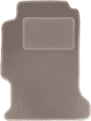 Produktbild von Fahrerfußmatte Velours beige passend für Honda Accord V (1993-1997, Kombi, Limousine) – mit Befestigungen – passgenau