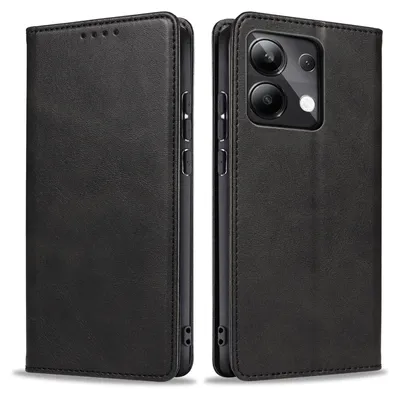 Produktbild von Handyhülle für Xiaomi Redmi Note 13 Pro Kunstleder Flip Cover Hülle Klapphülle Case Kartenfach Farbe: Schwarz