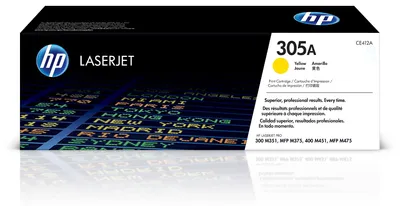 Produktbild von HP 305A Gelb Original LaserJet Tonerkartusche, 2600 Seiten, Gelb, 1 Stück(e)