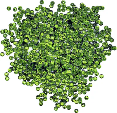 Produktbild von Oblique Unique 1400 Pailletten Konfetti gewölbt 6 mm - grasgrün