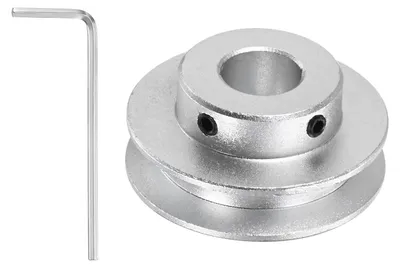 Riemenscheibe 12 mm Bohrung, 40 mm Ø, Aluminium, Einzelrille