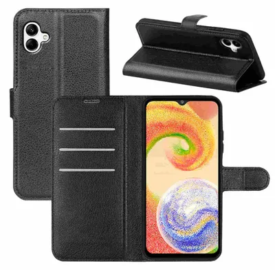 Produktbild von Für Wiko Power U30 Handy Tasche Schwarz Etuis Kunst-Leder Hülle Cover Schutz Neu