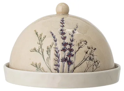 Image de Bloomingville Butterdose Bea, Farbe Natur, Handgefertigt, Maße D15xH10 cm
