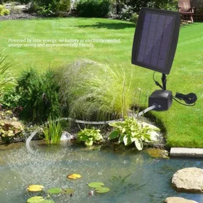 Produktbild von Solarbetriebene Sauerstoffbelüfterpumpe für Außenpools/Teiche und Aquarien HB035