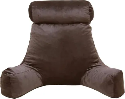 Immagine prodotto di Cuscino da lettura velluto BANANAIR 65 x 80 cm cioccolato