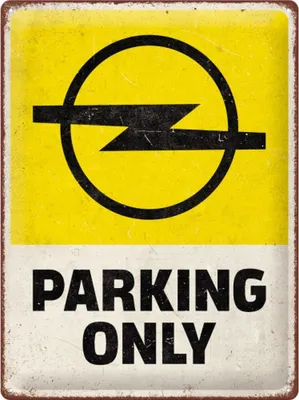 Produktbild von Nostalgic-Art - Blechschild 30 x 40 cm - Opel - Opel Parking Only
