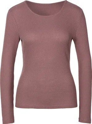 Produktbild von LASCANA Langarmshirt mauve Größe 48/50