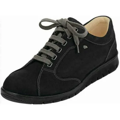 Produktbild von FINN COMFORT Chennai Herren Schnürschuhe schwarz Nubukleder - Größe: UK 6