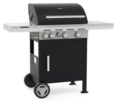 Productafbeelding van Spring 3212 gasgrill met zijbrander, afmetingen 133x57x115 cm. BBQ, merk Barbecook