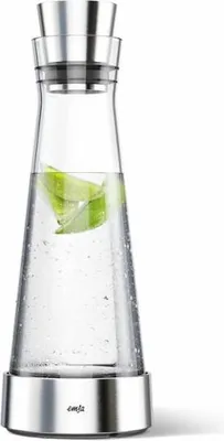 Obrázok produktu pre EMSA 514233, karafa, 1 L, Nerezová oceľ, Priehľadná, Sklo, 12 cm, 120 mm
