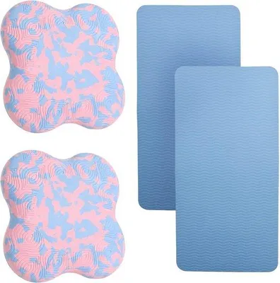 Produktbild von Yoga-Unterstützungsmat - Sichere Kniebeschermung für Workout - Pack von 4 Stücken