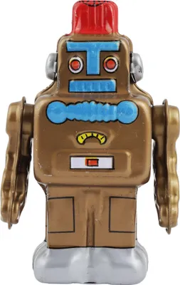 Produktbild von Roboter kleiner Roboter braun Blechroboter