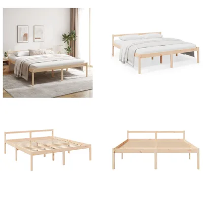 Produktbild von vidaXL Seniorenbett 180x200 cm Massivholz Kiefer - Seniorenbett - Seniorenbetten - Bett Senioren - Betten Senioren