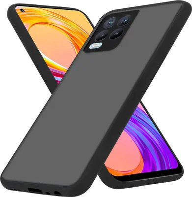 Obrázek produktu pro Cadorabo pouzdro pro Realme 8 4G / 8 PRO v matné černé barvě hybridní ochranné pouzdro s TPU silikonem uvnitř a matným plastovým zadním krytem pouzdro na mobilní telefon