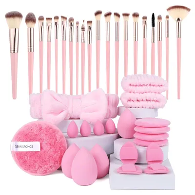 Immagine prodotto di Set professionale di pennelli per il trucco, 40 pezzi, con beauty blender