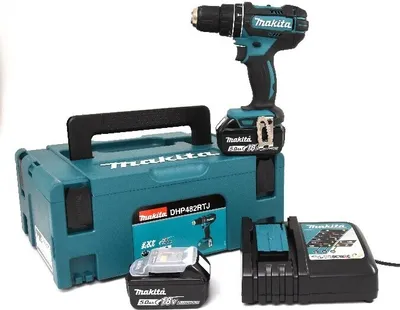 Produktbild von Makita DHP482RTJ 18V 2x Akku Akku-Schlagbohrschrauber
