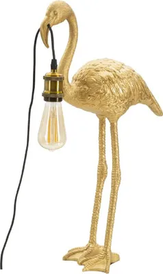 Obrázek produktu pro Stolní lampa Flamingo Gold od společnosti Mauro Ferretti, rozměry 37x19x59 cm