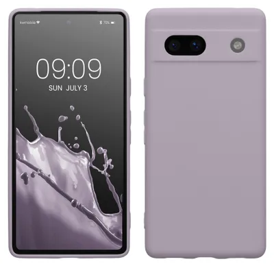 Produktbild von kwmobile Handyhülle für Google Pixel 7a Hülle - weiches Handy Silikon Case - Schutzhülle Cover - Lavendel