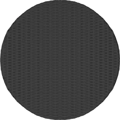 Zdjęcie produktu dla vidaXL Stolik do herbaty czarny 68x68x30 cm z polirattanu