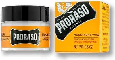 Obrázok produktu pre Vosk na fuzy Proraso Wood and spice Moustache Wax 15g