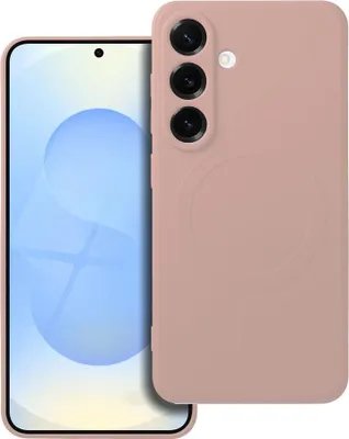 Obrázok produktu pre Puzdro vhodné pre Samsung S25 Silicone Mag Cover, kompatibilné s MagSafe, ružové