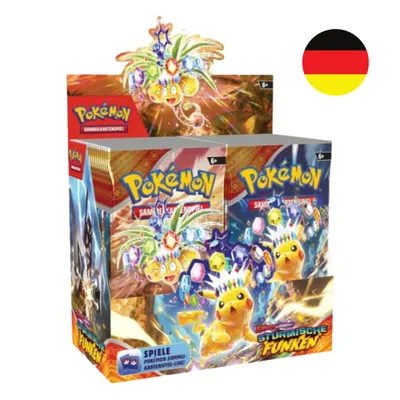 Produktbild von Pokemon KP08 Stormy Sparks 36-pack displej (nemecký)