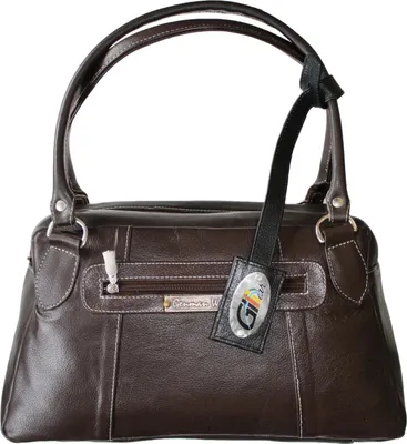 Elegante Damenhandtasche aus Leder von German Wear in Beige/Schwarz aus Rindsleder. Mit abnehmbarem Riemen, Reißverschluss, mehreren Fächern und vielseitigem Schulter- und Crossbody-Design. Perfekt für die Arbeit oder besondere Anlässe.