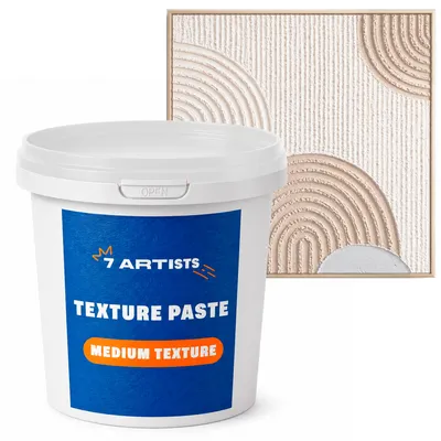 Produktbild von 7 Artists Texture Strukturpaste für Acrylmalerei Medium 500 ml - Spachtelmasse Acrylmalerei/Strukturpaste Leinwand & Kunstmalerei für Erwachsene
