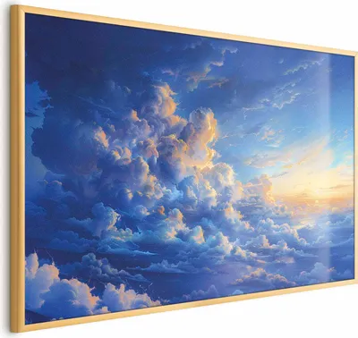 Produktbild von Posterpapier Poster - When the Sky Becomes Canvas: A Masterpiece of Nature in the Clouds 60x40 cm Muster b-H-10029-ao-a