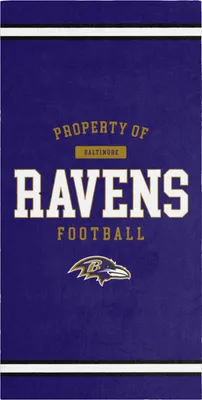 Produktbild von NFL Strandtuch PROPERTY OF Baltimore Ravens Football