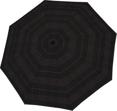 Image de doppler parapluie de poche parapluie Carbonsteel Duomatic Karo Black / Grey noir