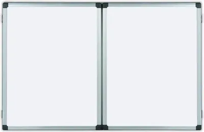 A product shot of a double whiteboard.
