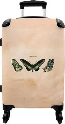 Productafbeelding van Handbagagekoffer trolley met vlinderillustratie