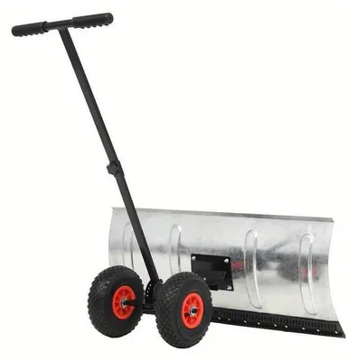 Image de Déneigeuse – Souffleur de neige – Lame à neige – Pousse-neige – 100x44 cm – Avec roues