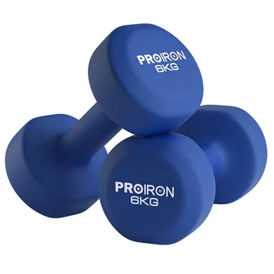 Zdjęcie produktu dla PROIRON hantle neoprenowe 6 kg x 2 granatowe