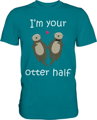 Produktbild von I'm your Otter half Partner Liebe Herren Premium T-Shirt – Diva Blue / M
