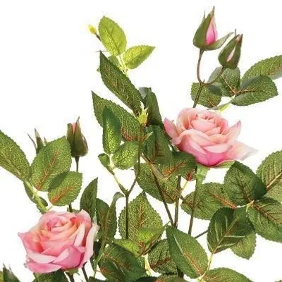 Produktbild von Künstliche Dekopflanze PINK ROSE im Topf, 50 cm - Atmosphera