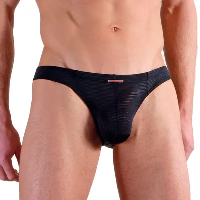 Image de Olaf Benz Slip brésilien pour homme RED1201 Slip brésilien - noir - taille M