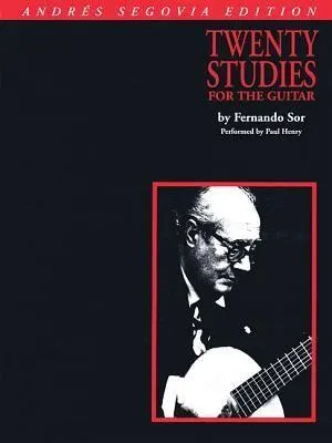 Produktbild von Twenty Studies for the Guitar - Andres Sergovia Edition Transcribed and Fingered with Essential Etudes and Repertoire for Intermediate to Advanced Players Classical Guitar Sheet Music Book