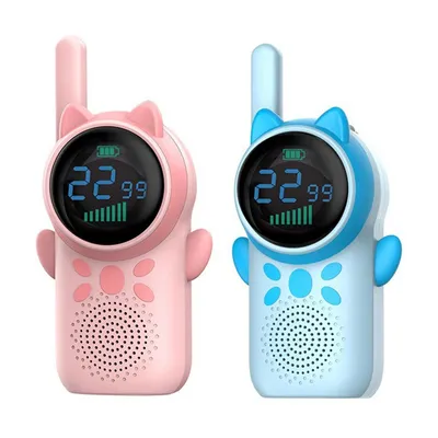Produktbild von 2er-Set Walkie Talkie für Mädchen 3–12 Jahre, Funkgerät mit Einhorn Silikonhülle, leicht & kindgerecht