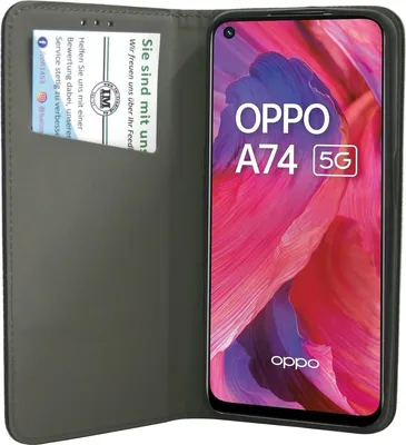 Obrázek produktu pro cofi1453® Pouzdro typu kniha "Smart" kompatibilní s Oppo A74 5G Pouzdro na mobilní telefon Peněženkové pouzdro Ochranný kryt s funkcí stojánku, slot na kartu Černé
