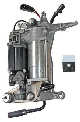 Produktbild von Luftfederungs Kompressor komplett - Luftversorgungsanlage Q7 2007-2015 - 3,0L V6 Motor - Mit Relais - OEM 7L0698835A 7L8616006A