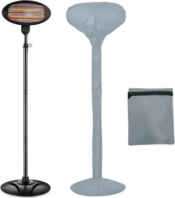 Image de Housse imperméable pour radiateur de terrasse électrique d'extérieur - Housse de protection universelle avec sac de rangement